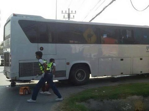 Phuket woman dies when crushed under bus