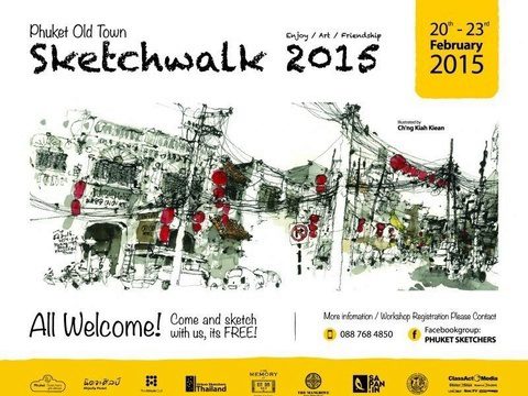 Phuket Old Town Sketchwalk 2015