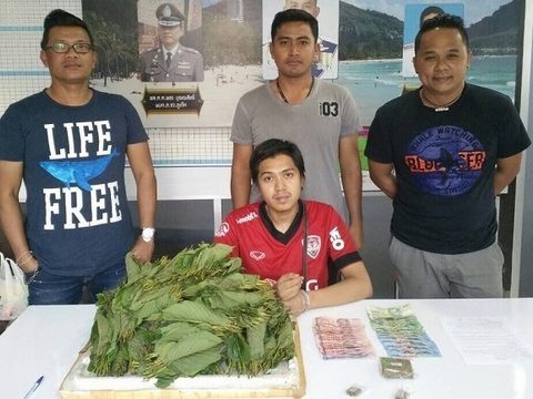 Phuket man arrested with kratom and ganja