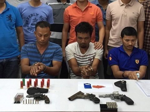 Three arrested in Phuket with guns and drugs