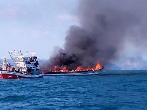 Passengers from sunken ferry file reports with Phuket police