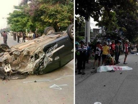 Drunken motorist, 23, kills 3 cyclists