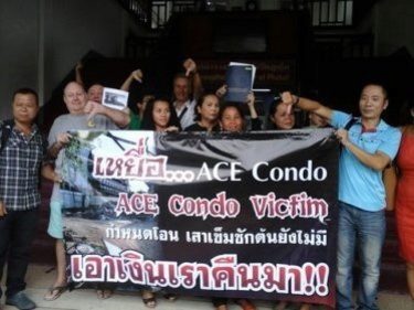 Patong's Ace Condo Buyers Take Protest to Phuket Governor