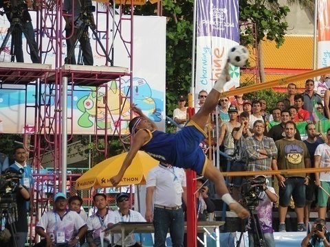 High-flying Thailand wins gold in Foot Volley at Asian Beach Games
