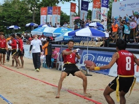 Thailand wins gold in Beach Flag Football in front of Phuket crowd