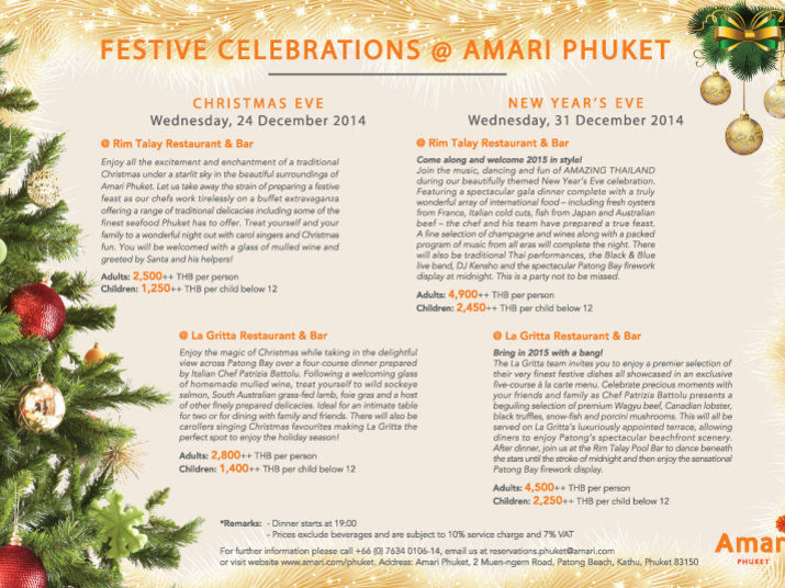 Festive Celebrations @ Amari Phuket