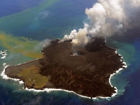 New Japan volcano island natural lab for life