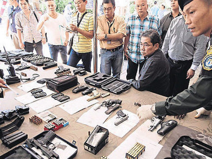 Police politician blitz nets weapons, ammunition at 13 premises