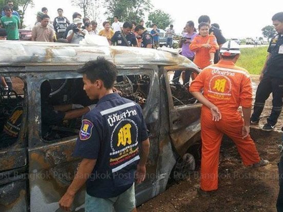 Four die in LPG van explosion after trip to Cambodian casinos