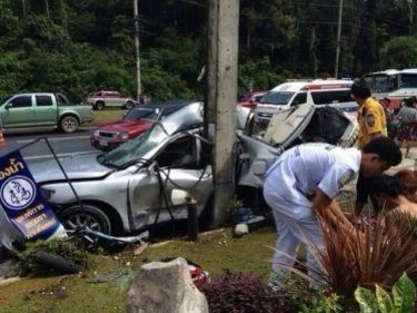 Phuket Chain Reaction Crash Puts Two Women in Hospital: Photo Special